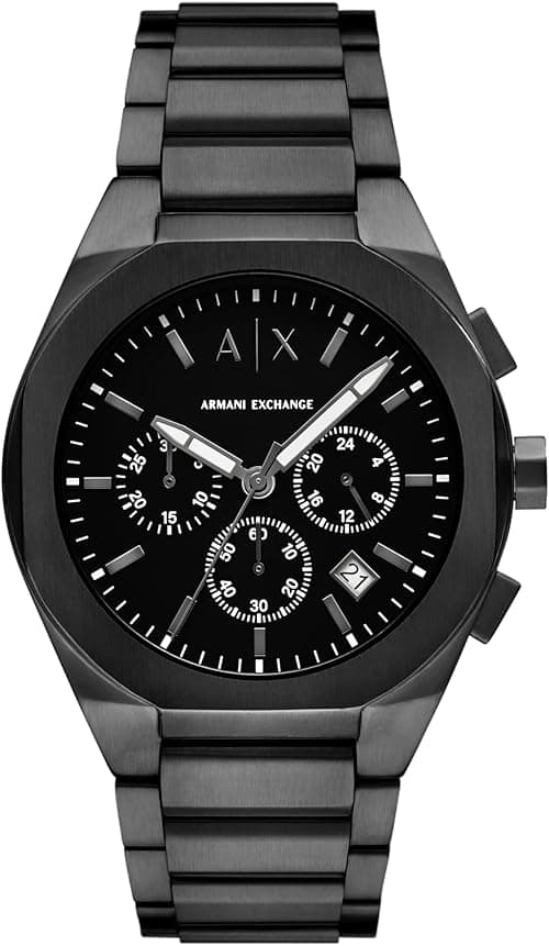 Armani Exchange A|X Chronograph Watch for Men; Men's Watch with Leather, Stainless Steel or Silicone Band on Amazon.ae - Price Tracker