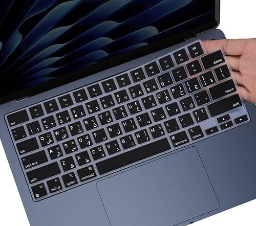 Arabic Keyboard Cover Skin for 2026-2022 MacBook Air 13" M5 M4 M3 M2 Chip on Amazon.ae - Price Tracker