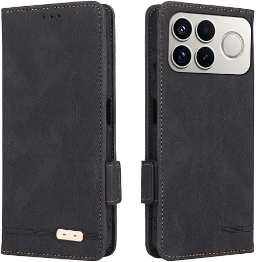 UPLAI Case for Xiaomi Poco F8 Ultra 5G, TPU Leather Wallet Case, Shockproof Magnetic Protection Flip Case with Card Holder, Black على Amazon.ae - متتبع الأسعار