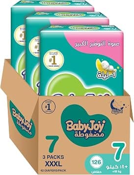 Baby Joy Compressed 7pack XXXL 42 DIAPERS/PACK on Amazon.ae - Price Tracker