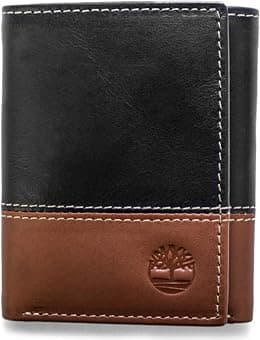 Timberland Men's Leather Trifold Wallet with Id Window Tri-Fold - Best Deal Finder