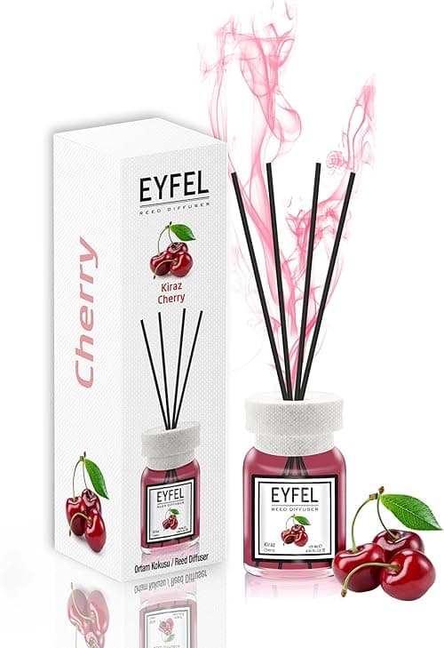 EYFEL Reed Diffusers for Home – Cherry Reed Diffuser Set 4.00 fl oz Oil Diffuser Sticks, Bathroom Diffuser, Oil Reed Diffuser, Scented Sticks, Oil Diffuser Sticks, Reed Diffuser for Bathroom' on Amazon.ae - Price Tracker