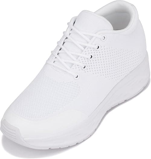 CALTO Men's Invisible Height Increasing Elevator Shoes - Black/Black Sole Fashion Lightweight Sporty Sneakers - 2.8 Inches Taller - X2690 on Amazon.ae - Price Tracker