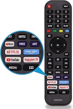 Replacement Hisense EN2G30H/EN2A30 Universal VIDAA TV Remote - Instant Replacement with Netflix, Prime Video, YouTube & Rakuten TV Hotkeys, No Setup, Lightweight Design for All Hisense Smart TVs - Amazon.ae Price Tracker