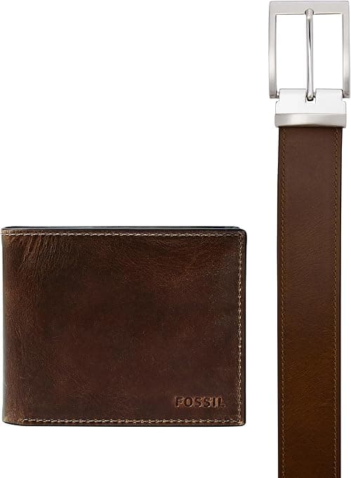 Fossil Men's Derrick RFID-Blocking Leather Bifold Wallet with Flip ID Window for Men on Amazon.ae - Price Tracker