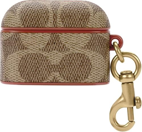 Coach Signature AirPods Pro Case - Compatible with AirPods Pro 2nd / 1st Generation - Signature Tan on Amazon.ae - Price Tracker