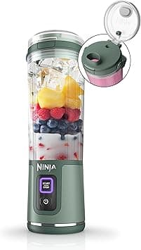 Ninja BC151EM Blast Portable Blender, Cordless, 18oz. Vessel, Personal Blender-for Shakes & Smoothies, BPA Free, Leakproof-Lid & Sip Spout, USB-C Rechargeable, Dishwasher Safe Parts, Forest Green - Amazon.ae Price Tracker