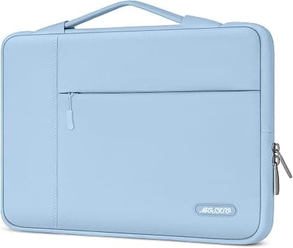 MOSISO Laptop Sleeve Compatible with MacBook Air/Pro, 13-13.3 inch Notebook, Compatible with MacBook Pro 14 inch M3 M2 M1 Chip Pro Max 2023-2021, Polyester Multifunctional Briefcase Bag, Air Blue on Amazon.ae - Price Tracker