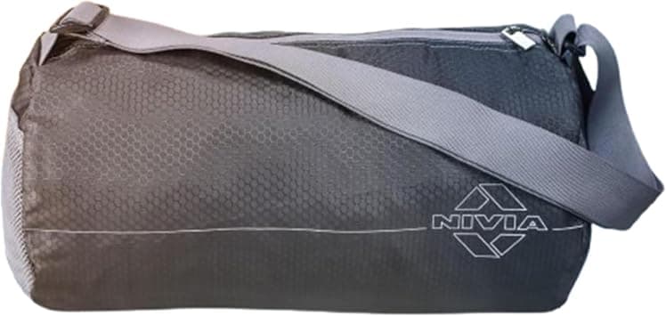 NIVIA Basic Duffle Polyester Bag/Gym Bags/Adjustable Shoulder Bag for Men/Duffle Gym Bags for Men (Grey) على Amazon.ae - متتبع الأسعار