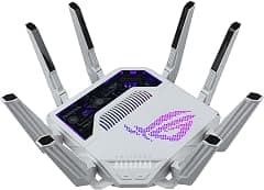 راوتر الألعاب ثلاثي النطاق GT-BE19000AI واي فاي 7، 802.11be حتى 325 متر مربع وأكثر من 200 جهاز امن ثلاثي المستويات يدعم شبكة واي فاي اي ميش للمنزل بالكامل منافذ مزدوجة 10G من روج رابتشر اسوس - متتبع أسعار Amazon.sa