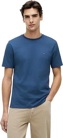 Tommy Hilfiger mens Ess Seasonal Reg Fit Solid Tee Mw0mw39995 S/S T-Shirt (pack of 1) on Amazon.ae - Price Tracker
