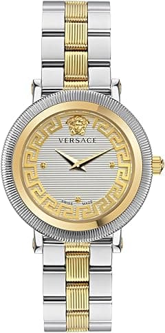 Versace Women's Analogue Swiss Quartz Watch with Stainless Steel Strap VE7F00423 - Amazon.ae Price Tracker