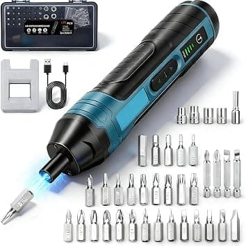 Electric Cordless Screwdriver Torque Screwdriver With 105pcs Accessories,Portable Electric Screwdriver Set,Adjustable Torque Screwdriver For Small Home Projects Home DIY Repair on Amazon.ae - Price Tracker