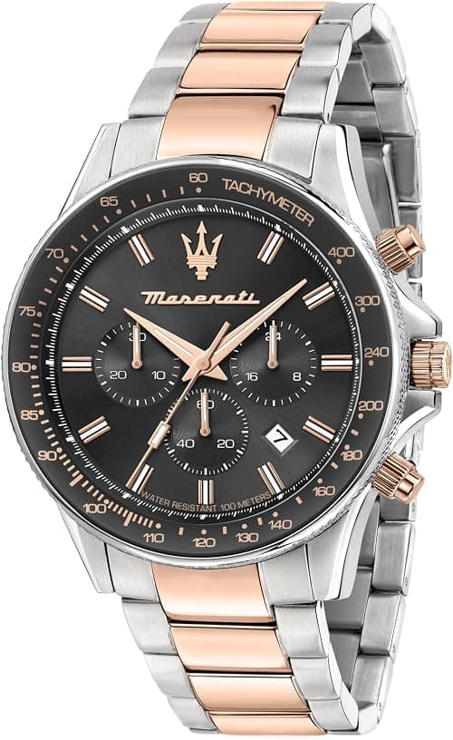 Maserati Sfida Men's Watch, Chronograph, Quartz Watch - 44 mm - R8873640021 on Amazon.ae - Price Tracker