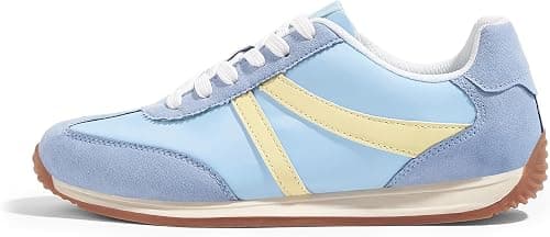 LUCKY STEP Women's Retro Fashion Sneakers Non Slip Comfortable Casual Running Shoes Breathable Classic Walking Trainers على Amazon.ae - متتبع الأسعار