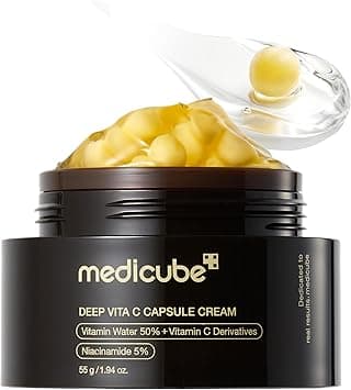medicube Deep Vitamin C Golden Capsule Face Moisturizer - Liposome Capsules For Wrinkles, Skin Radiance - Transparent Gel for Glow Hydration - Korean Skin Care 1.94 oz on Amazon.ae - Price Tracker