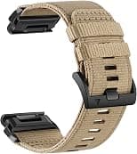 Abanen Rugged Nylon Watch Bands for Garmin Fenix 7X / Fenix 6X / Fenix 5X/Enduro 2, Quick Fit 26mm Adjustable Woven Nylon Sports Wrist Strap with Stainless Steel Clasp for Tactix 7 Pro, epix Pro 51mm - Best Deal Finder