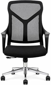 Multi Home Furniture Black Office Chair – Ergonomic Chair with Lumbar Support & Adjustable Height, Fixed Armrests, 130° Tilt & Recline, 360° Swivel Desk Chair, Computer Chair, Office Chair for Home على Amazon.ae - متتبع الأسعار