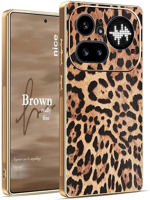 YUECXIN Case for Nothing Phone (4a) Pro, Grace Fashion Cheetah Leopard Print Case for Girls Woman, Support Wireless Charging, Ultra Thin Shockproof Soft TPU Cover. Leopard على Amazon.ae - متتبع الأسعار