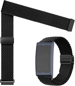 Braided Strap Compatible with Amazfit Helio, 22mm Elastic Nylon Sport Strap with Magnetic Closure for Biceps Amazfit Helio–Men Women (Wrist/Ankle) - Best Deal Finder