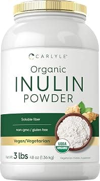 Carlyle Organic Inulin Powder 48oz | Prebiotic Fiber from Jerusalem Artichoke | Vegan, Vegetarian, Non-GMO & Gluten Free Supplement على Amazon.ae - متتبع الأسعار