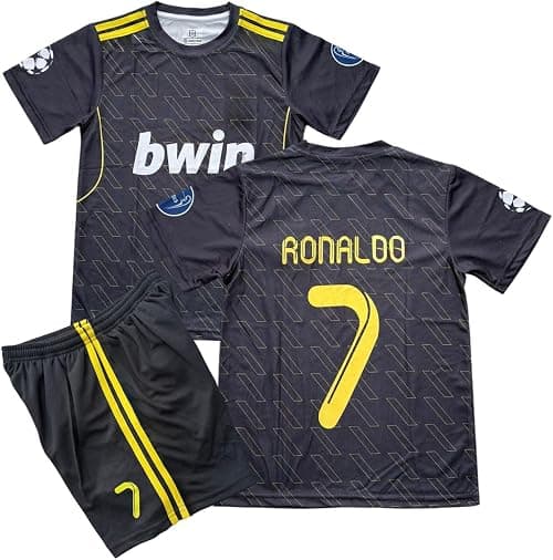 2010/11 Madrid Away RO’NALDO #7 Replica Retro Fotball Classic Madrid jersey Soccer fan football kit with Short Kids and Youth Sizes. jersey on Amazon.ae - Price Tracker