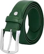 Falari Men Genuine Leather Casual Dress Belt With Single Prong Buckle 16 Colors - Best Deal Finder