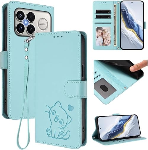 Cover Compatible with Xiaomi Poco F8 Ultra 5G,Compatible with Redmi K90 Pro Max 5G Lanyard【Flip Stand Card Holder Wallet Magnetic Clasp Phone Case】Mint on Amazon.ae - Price Tracker
