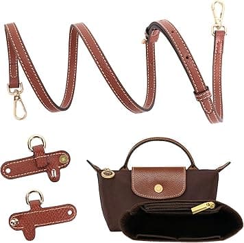 2Sets Purse Organizer, Strap, Folding Tote Bag Organizer Insert, Punch-Free Adjustable Buckle Strap Design, Multi-Pocket Felt Handbag Organizer, Brown 1.2cm, Compact on Amazon.ae - Price Tracker