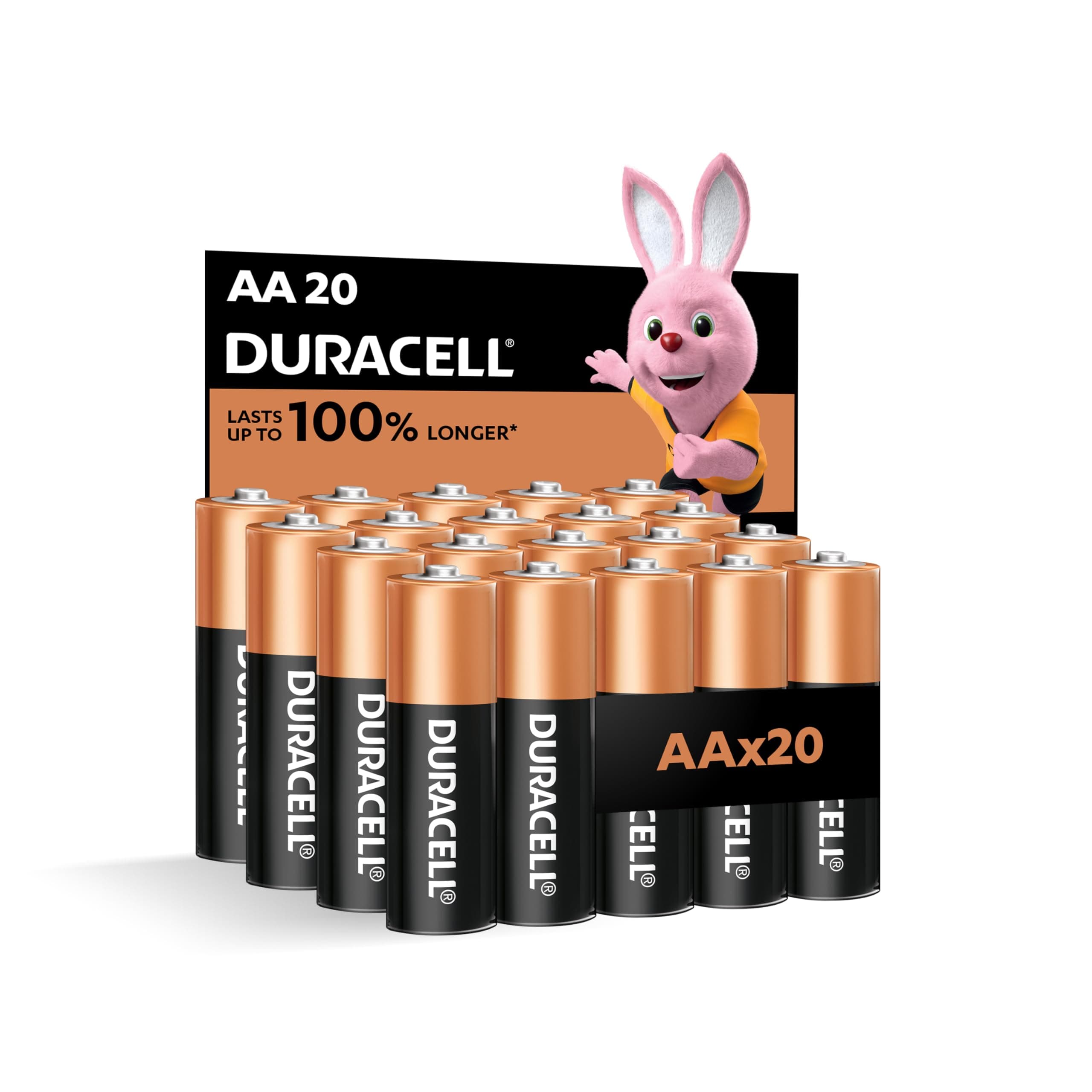 Duracell, AA 1.5V Alkaline Batteries, Pack of 20 - Last up to 100% longer on Amazon.ae - Price Tracker