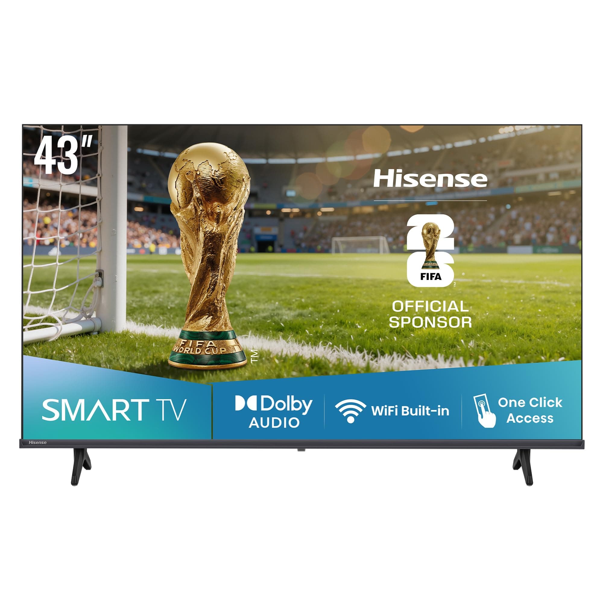 Hisense 43 inch Smart TV FHD 4K E4Q-Natural Colour Enhancer,High Contrast,Share to TV,Dual Band Wi-Fi, Game Mode, Eye Care Mode,Youtube, Netflix, Shahid 43E4Q (2025 UAE Version) on Amazon.ae - Price Tracker