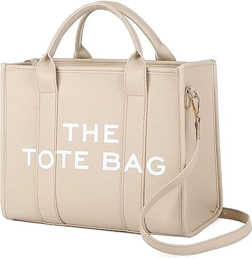 The Tote Bags for Women - Large PU Leather Tote Bag Trendy Travel Tote Bag Handbag Top-Handle Shoulder Crossbody Bags on Amazon.ae - Price Tracker