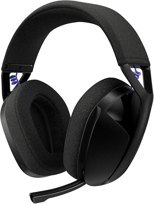 Logitech G321 LIGHTSPEED Wireless Bluetooth Gaming Headset, dynamic comfort and fit, 16 kHz boom mic, 20+ hrs battery, PC, PS4, PS5, Nintendo Switch, Mobile - Black على Amazon.ae - متتبع الأسعار