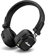 Marshall Major IV Bluetooth Headphones - Foldable Wireless Headphones Bluetooth With 80 Hours of Playtime - Black - Best Deal Finder
