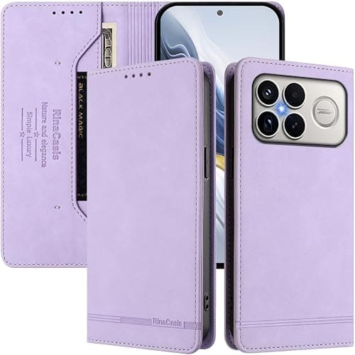 Phone Cover Compatible with Xiaomi Poco F8 Ultra 5G,Compatible with Redmi K90 Pro Max 5G 【RFID Blocking】【Card Holder Magnetic closure Flip Stand】Case Purple on Amazon.ae - Price Tracker