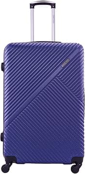 Vizro Series 1 Piece Durable Lightweight Medium 24 inches Carrying 20KG Material-ABS 4 Wheels Hardsided Travel Suitcase - Navy on Amazon.ae - Price Tracker