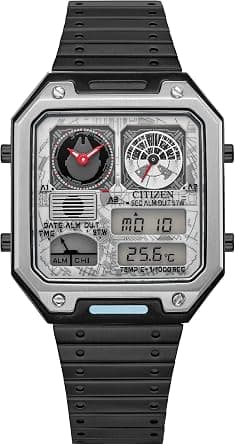 Citizen Men's Star Wars Vintage Ana-Digi Quartz Stainless Steel Watch, Rectangular على Amazon.ae - متتبع الأسعار