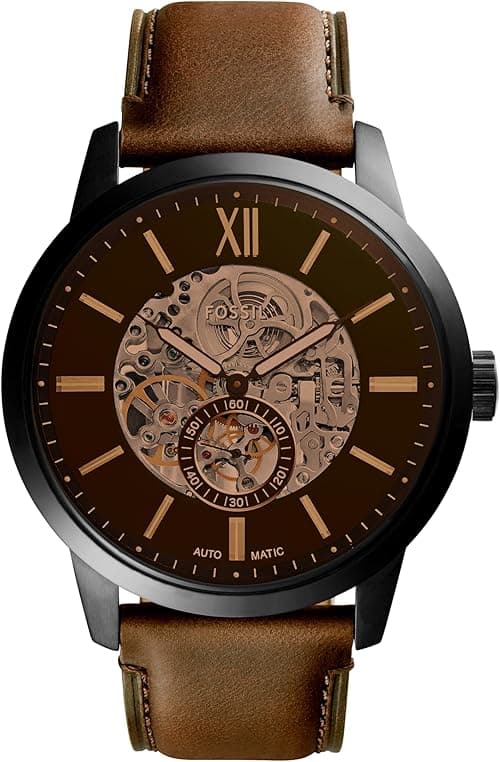 Fossil Townsman Analog Black Dial Men's Watch-ME3155, Brown, Free Size on Amazon.ae - Price Tracker
