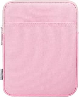 Dadanism 6-7 Inch Protective Case Bag for New 7" Kindle Paperwhite and Kindle Colorsoft Signature Edition, 6" K-indle 11th Gen, 6" Kobo Clara BW, K-indle Oasis E-Reader, Pink Flower - Best Deal Finder