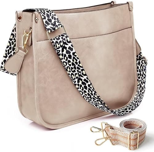 AUYOCO Vegan Leather Crossbody Bags for Women, Crossbody Purse with Guitar Strap Zipped Pockets Handbag Shoulder Bag on Amazon.ae - Price Tracker