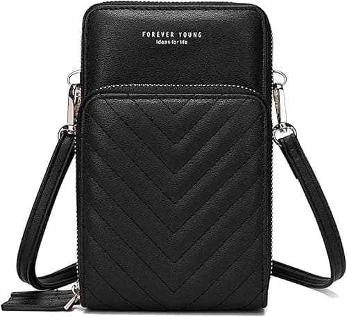 myfriday Small Crossbody Cell Phone Purse for Women, Mini Messenger Shoulder Handbag Wallet with Credit Card Slots on Amazon.ae - Price Tracker