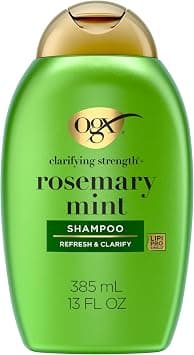 OGX Clarifying Strength + Rosemary Mint Shampoo, Clarifying Shampoo for Oily Hair Visibly Helps Remove Oil & Residue to Clear Away Buildup, Sulfate-Free Surfactants, 13 fl. oz - Best Deal Finder