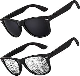 Polarized Sunglasses for Men Driving Sun glasses Shades 80's Retro Style Brand Design Square - Best Deal Finder