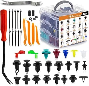 Car Clips Car Bumper Clips Push Pins Automotive clip, para carros 826PCS Automotive Plastic Rivets Fastener Kit, Push Retainer Set with Metal Fasteners Remover for Honda Toyota Gm Ford on Amazon.ae - Price Tracker