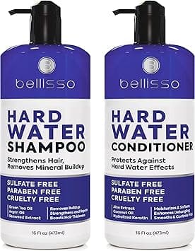 Hard Water Shampoo and Conditioner Set - Sulfate Free Hair Care Products for Women and Men - Moisturizing Treatment with Chelating Properties for a Deep Clean - Remover for Cleansing Mineral Build Up on Amazon.ae - Price Tracker