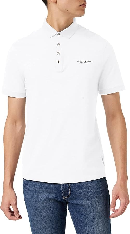 AX Armani Exchange mens Milano/NY Logo Jersey Polo Polo Shirt on Amazon.ae - Price Tracker