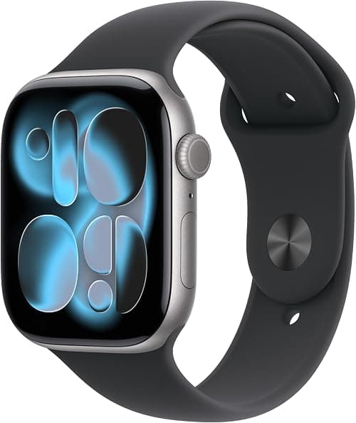 Apple Watch Series 11 GPS 42mm Smartwatch with Space Grey Aluminium Case with Black Sport Band S/M. Sleep Score, Fitness Tracker, Health Monitoring, Always-On Display, Water Resistant على Amazon.ae - متتبع الأسعار