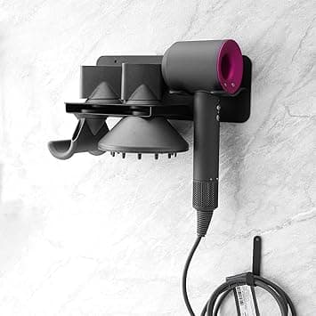 Hair Dryer Holder Wall Mount, Fit for Dyson Supersonic Airwrap Hair Dryer and Other Brands, Metal Blow Dryer Stand Attachments Storage, Waterproof and Corrosion-Resistant, for Bathroom and Salon on Amazon.ae - Price Tracker