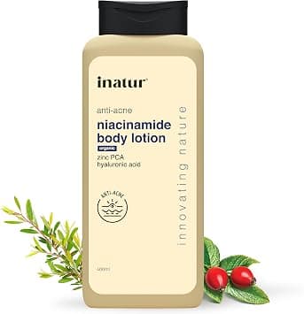 inatur Niacinamide Body Lotion 400ml – Anti-Acne Moisturizer with 2% Salicylic Acid, Zinc PCA & Hyaluronic Acid | Sulphate-Free Formula for Smooth, Hydrated Skin | Deep Nourishment & Oil Control on Amazon.ae - Price Tracker