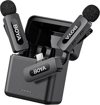 Boya BY-V30 Wireless Microphone for Android, USB C Wireless Microphone, NoiseCancelling Compatibale with Android/Type-C Smartphone Laptop for Youtube Podcast Facebook Vlogging Video Recording on Amazon.ae - Price Tracker